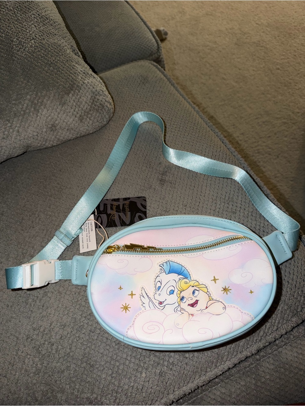 Womens Blue Pastel Hercules Belt Bag